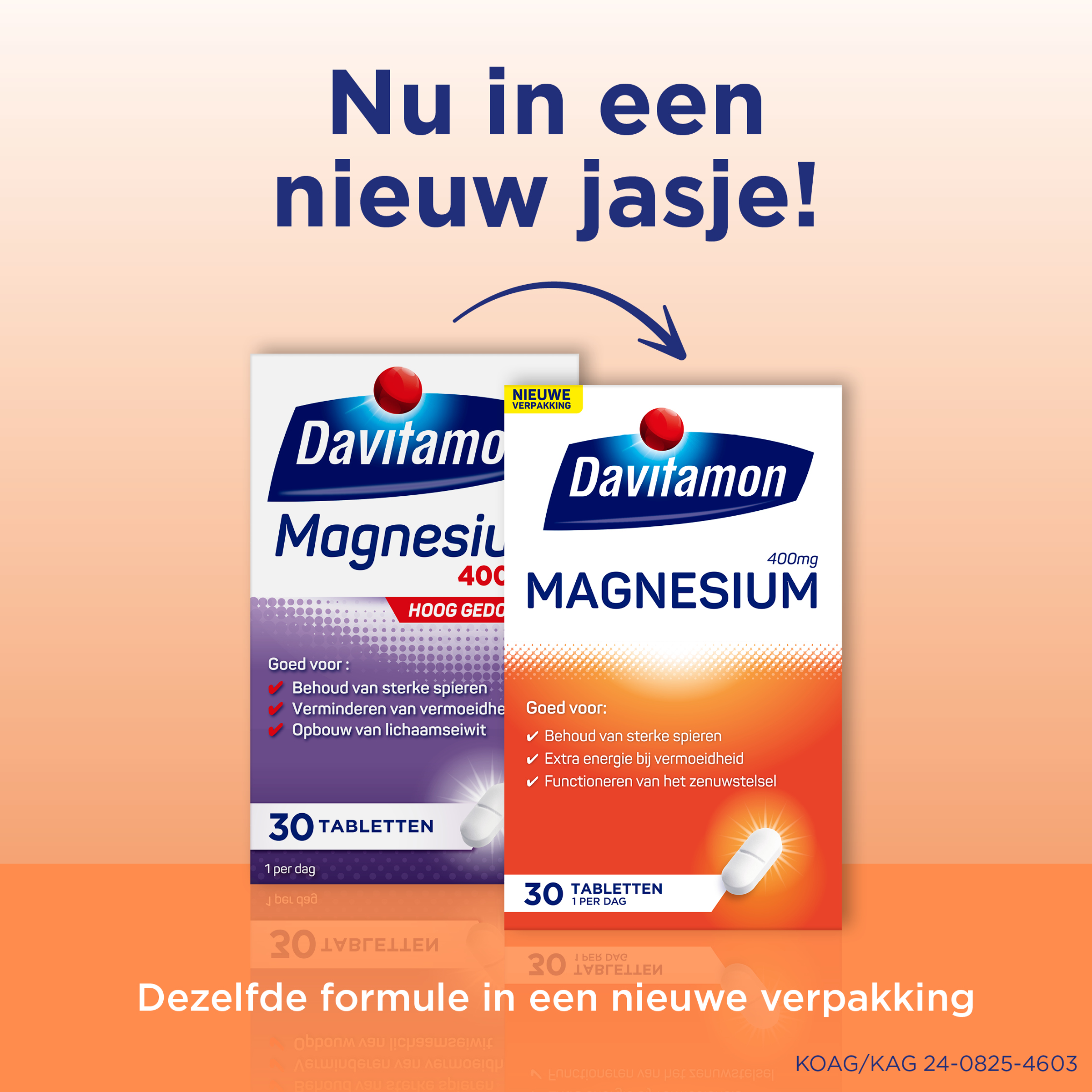 Davitamon Mineralen Enkel 30 Tabletten Davitamon Magnesium 400mg 30 Tabletten