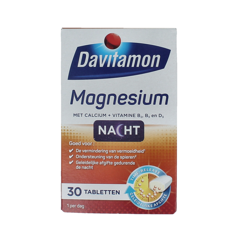 Davitamon Mineralen Multi 30 Tabletten Davitamon Magnesium speciaal voor de nacht 30 Tabletten