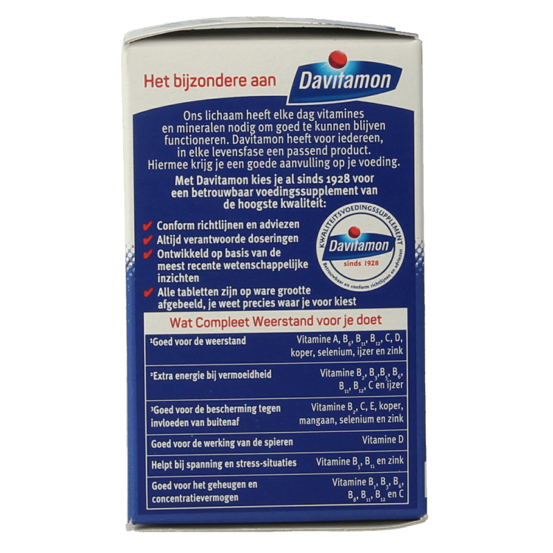 Davitamon Vitamine Multi 100 Dragees Davitamon Compleet weerstand 100 Dragees