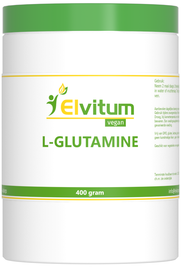 Elvitum Aminozuren 400 Gram Elvitum L-Glutamine 400 Gram
