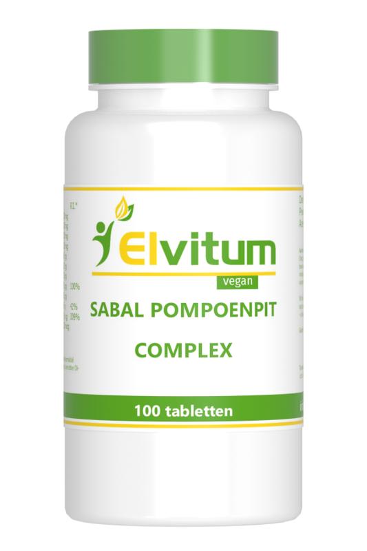Elvitum Kruidenpreparaten 100 Tabletten Elvitum Sabal pompoenpit complex 100 Tabletten