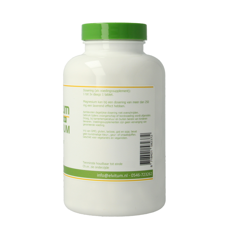 Elvitum Mineralen Enkel 180 Tabletten Elvitum Magnesium (bisglycinaat) 130mg 180 Tabletten