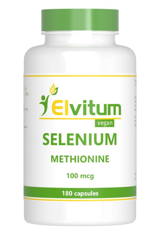 Elvitum Mineralen Enkel 180 Vegetarische capsules Elvitum Selenium methionine 100mcg 180 Vegetarische capsules
