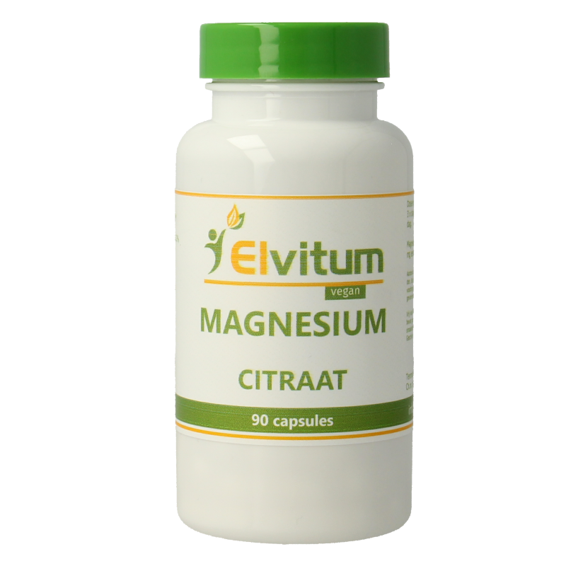 Elvitum Mineralen Enkel 90 Vegetarische capsules Elvitum Magnesium citraat 90 Vegetarische capsules