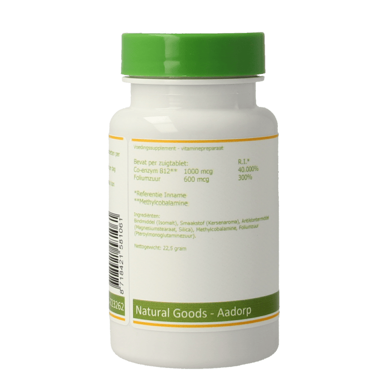 Elvitum Vitamine Multi 90 Zuigtabletten Elvitum Vitamine B12 1000mcg + foliumzuur 90 Zuigtabletten