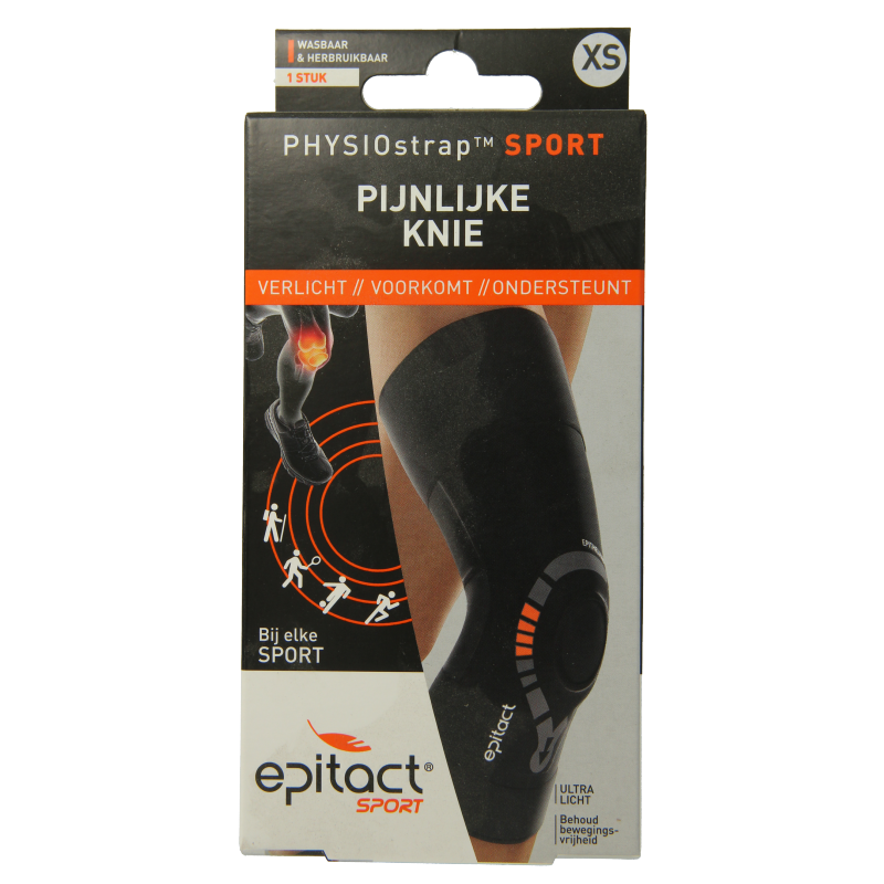 Epitact Braces 1 Stuks Epitact Knie physiostrap sport maat XS 1 Stuks