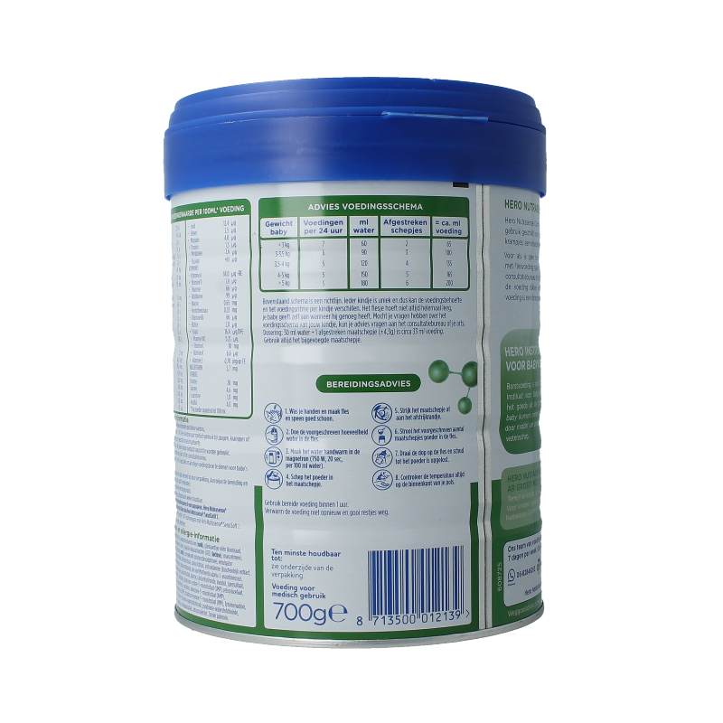 Hero Baby en Peuter Voeding 700 Gram Hero Nutrasense comfort+ AR 1 (0-6mnd) 700 Gram