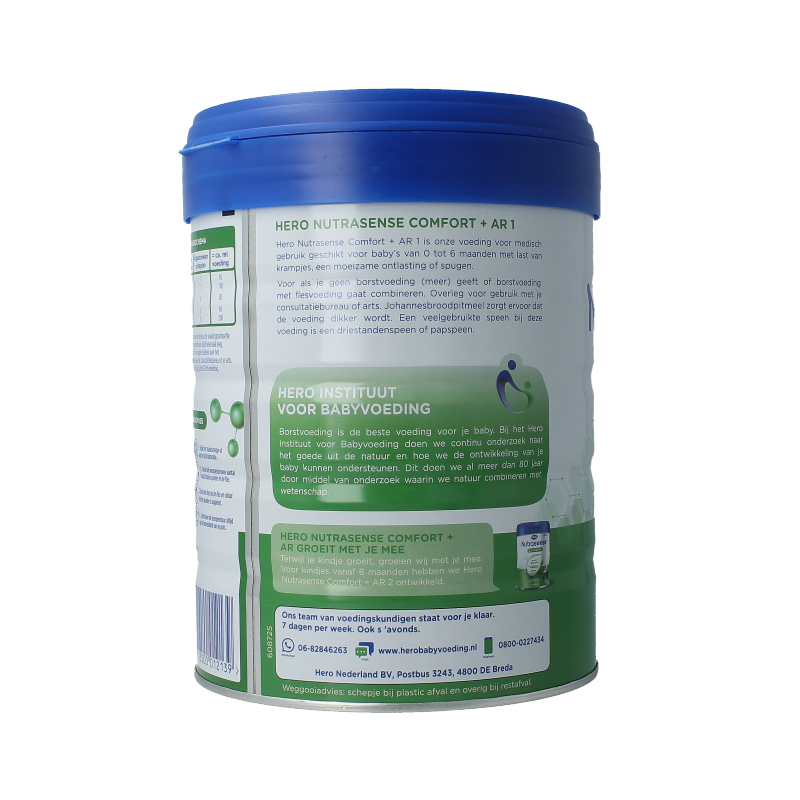 Hero Baby en Peuter Voeding 700 Gram Hero Nutrasense comfort+ AR 1 (0-6mnd) 700 Gram