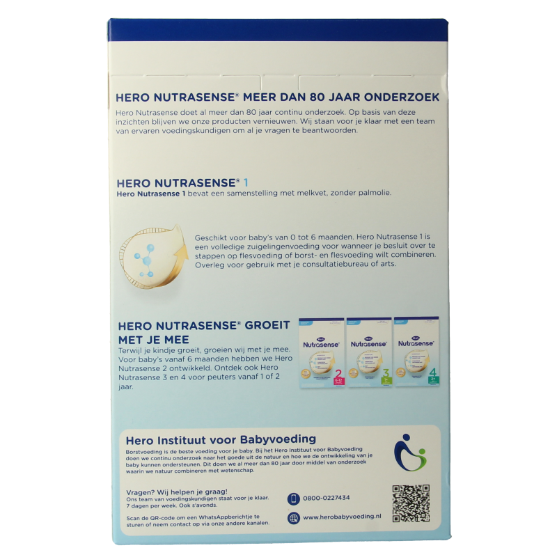 Hero Baby en Peuter Voeding 700 Gram Hero Nutrasense zuigelingenmelk 1 (0-6mnd) 700 Gram