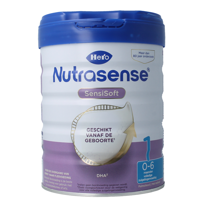 Hero Baby en Peuter Voeding 800 Gram Hero Nutrasense SensiSoft 1 (0-6 mnd) 800 Gram