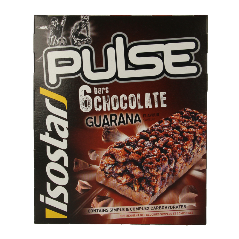 Isostar Sportvoeding 138 Gram Isostar Reep pulse chocolade 6 pack 138 Gram