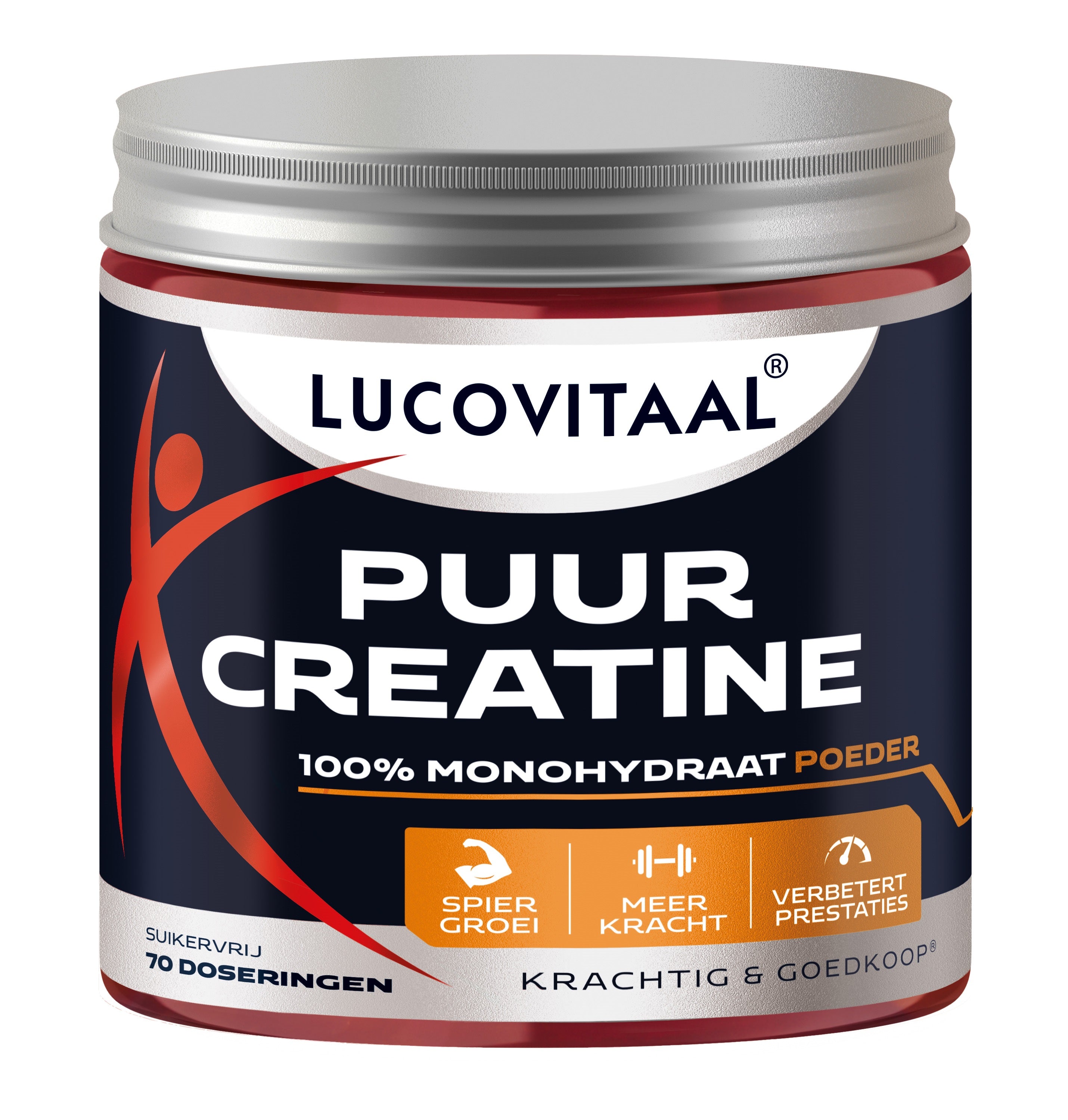 Lucovitaal Aminozuren 210 Gram Lucovitaal Creatine poeder puur 210 Gram