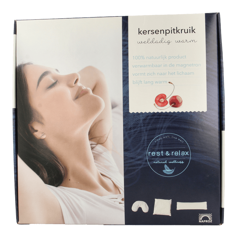Naproz Kruiken 1 Stuks Naproz Kersenpitkussen vierkant 1 Stuks