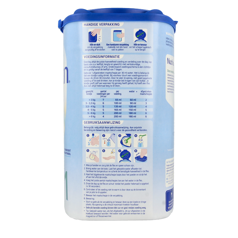 Nutrilon Baby en Peuter Voeding 800 Gram Nutrilon A.R. 1 800 Gram