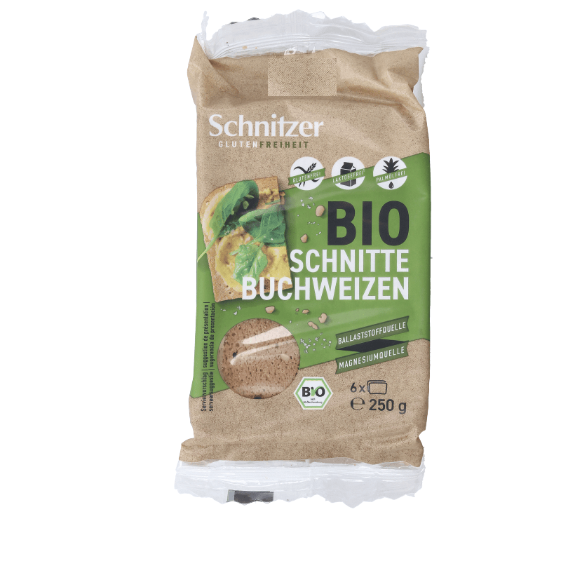 Schnitzer Broden en Crackers 250 Gram Schnitzer Boekweitbrood glutenvrij bio 250 Gram