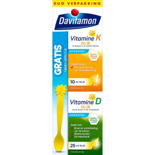Topbrands2go Babies Vitamins Davitamon Baby vitamine D & K 25mcg