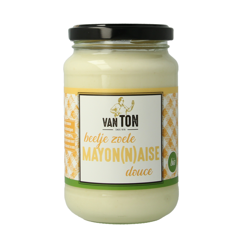 Van Ton Sauzen en Smaakmakers 310 Gram Van Ton Mayonaise beetje zoet bio 310 Gram