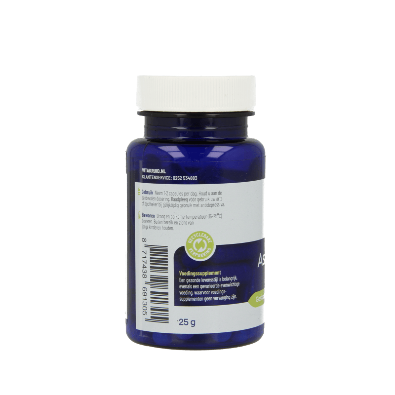 Vitakruid Kruidenpreparaten 60 Vegetarische capsules Vitakruid Ashwagandha KSM-66 & bioperine 60 Vegetarische capsules