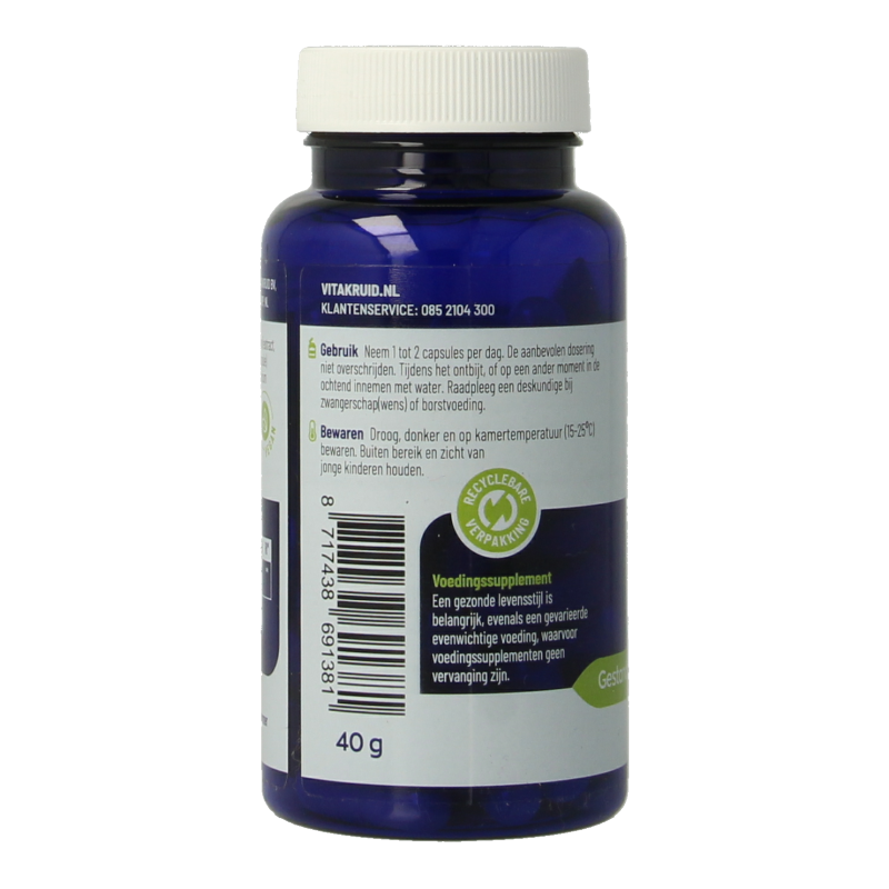 Vitakruid Kruidenpreparaten 60 Vegetarische capsules Vitakruid Mucuna pruriens 400mg minimaal 25% L-Dopa 60 Vegetarische capsules
