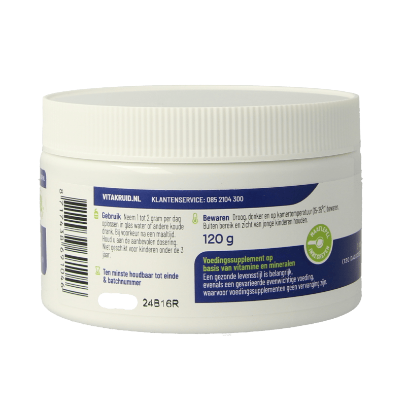 Vitakruid Mineralen Multi 120 Gram Vitakruid Magnesium Malaat met P-5-P 120 Gram