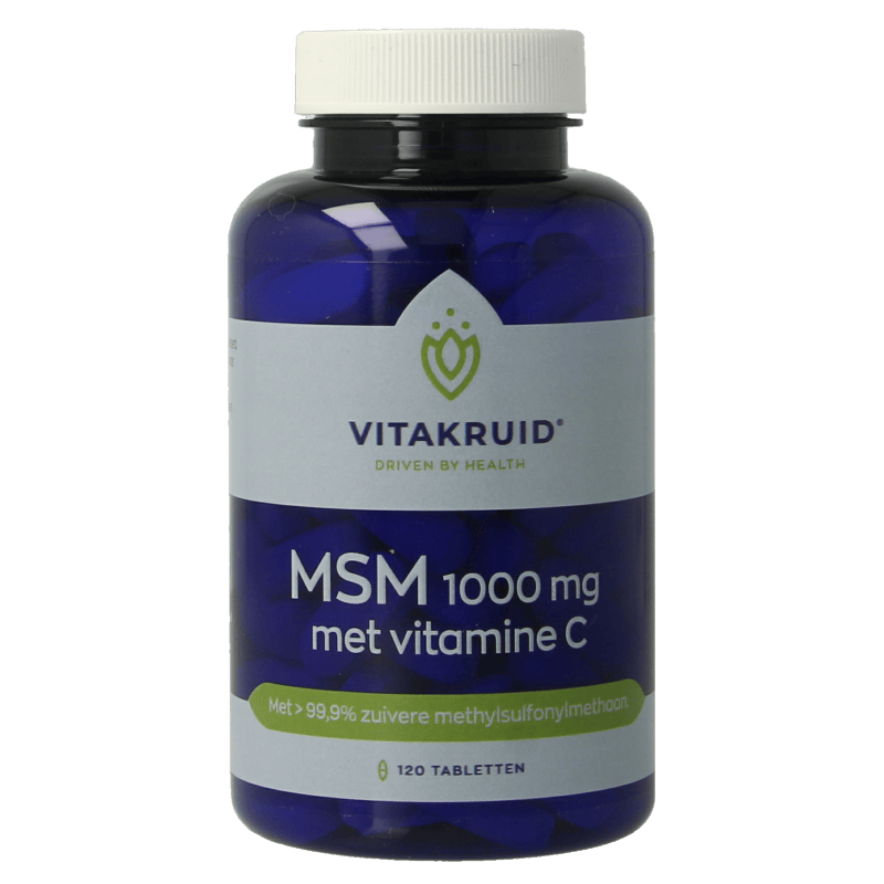 Vitakruid Mineralen Multi 120 Tabletten Vitakruid MSM 1000mg + vitamine C 120 Tabletten