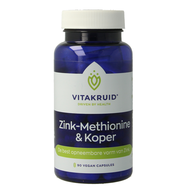 Vitakruid Mineralen Multi 90 Vegetarische capsules Vitakruid Zink methionine & koper 90 Vegetarische capsules