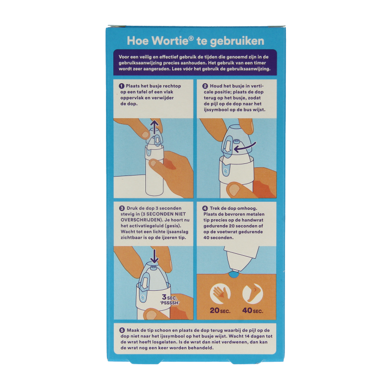Wortie Lichaamsverzorging 50 Milliliter Wortie Wrattenverwijderaar cool 50 Milliliter