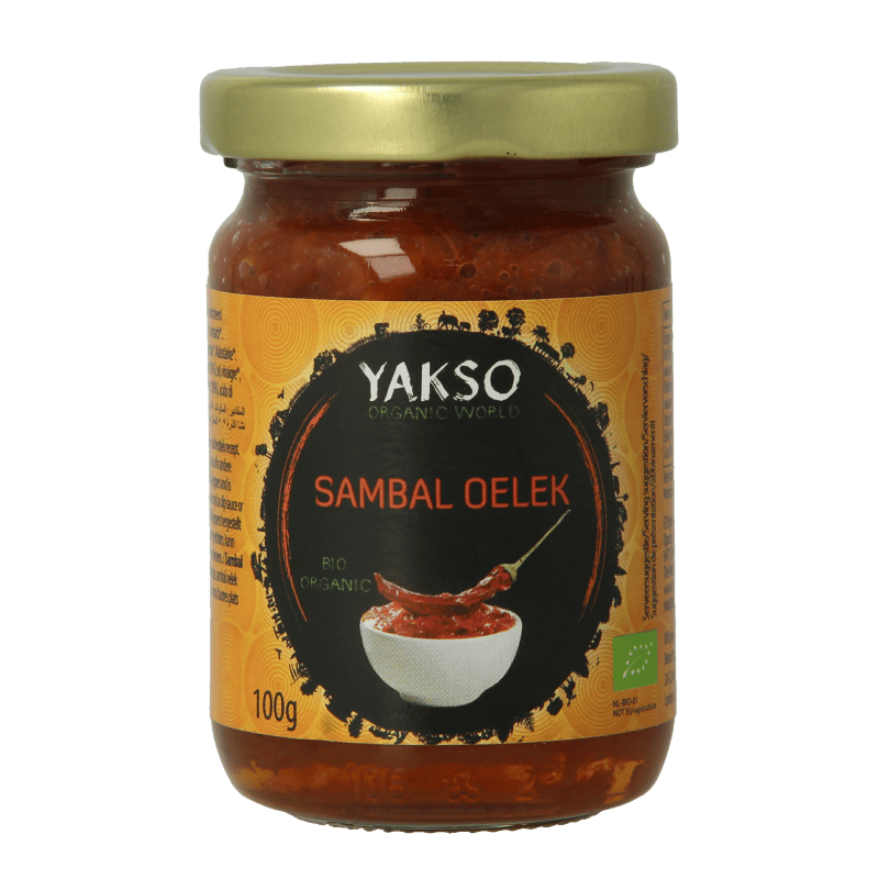 Yakso Sauzen en Smaakmakers 100 Gram Yakso Sambal oelek bio 100 Gram