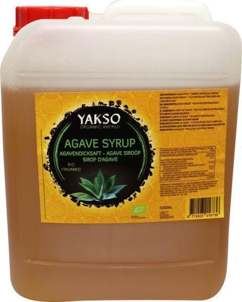 Yakso Suikers en Zoetstoffen 5 Liter Yakso Agave siroop jerrycan bio 5 Liter