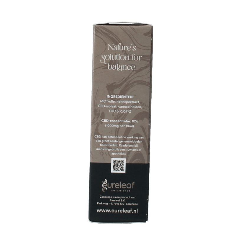 Zendrops Kruidenpreparaten 10 Milliliter Zendrops CBD oil soft 10% 10 Milliliter