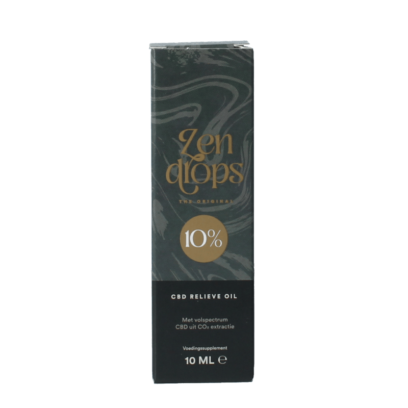 Zendrops Kruidenpreparaten 10 Milliliter Zendrops CBD olie 10% hennepzaadolie 10 Milliliter