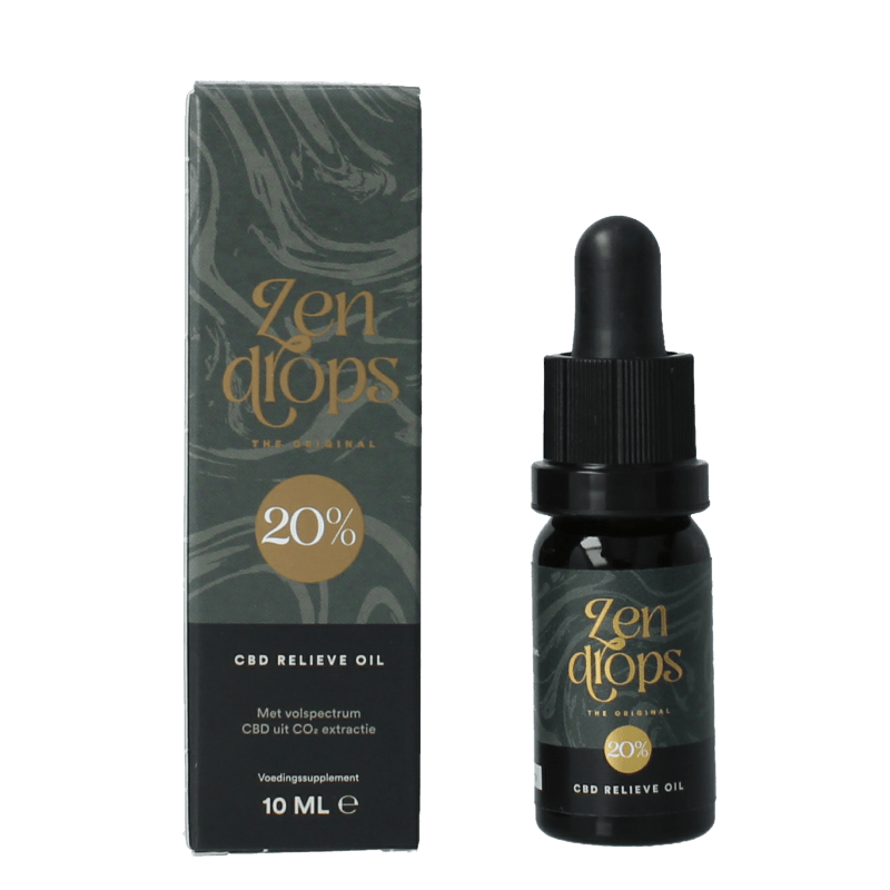 Zendrops Kruidenpreparaten 10 Milliliter Zendrops CBD olie 20% hennepzaadolie 10 Milliliter