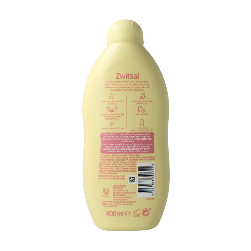 Zwitsal Baby en Peuter Verzorging 400 Milliliter Zwitsal Bodylotion 400 Milliliter