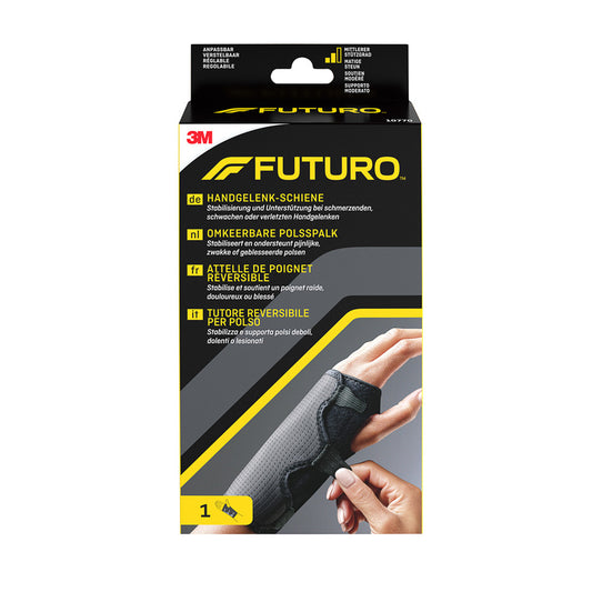 Futuro Omkeerbare polsspalk Zwart. Aanpasbaar 1.00 Stuks
