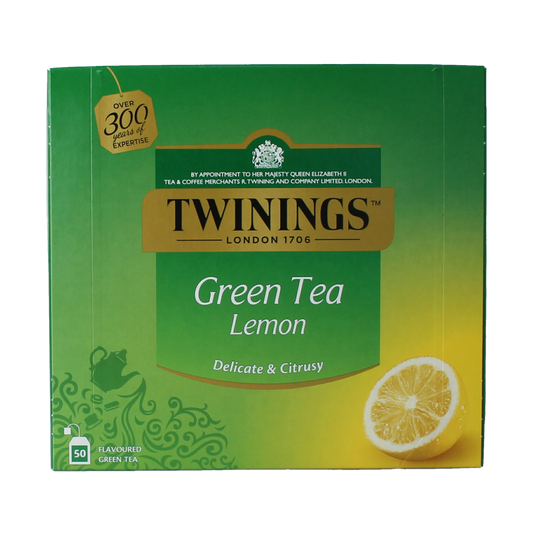 Twinings Green lemon envelop 50.00 Zakjes