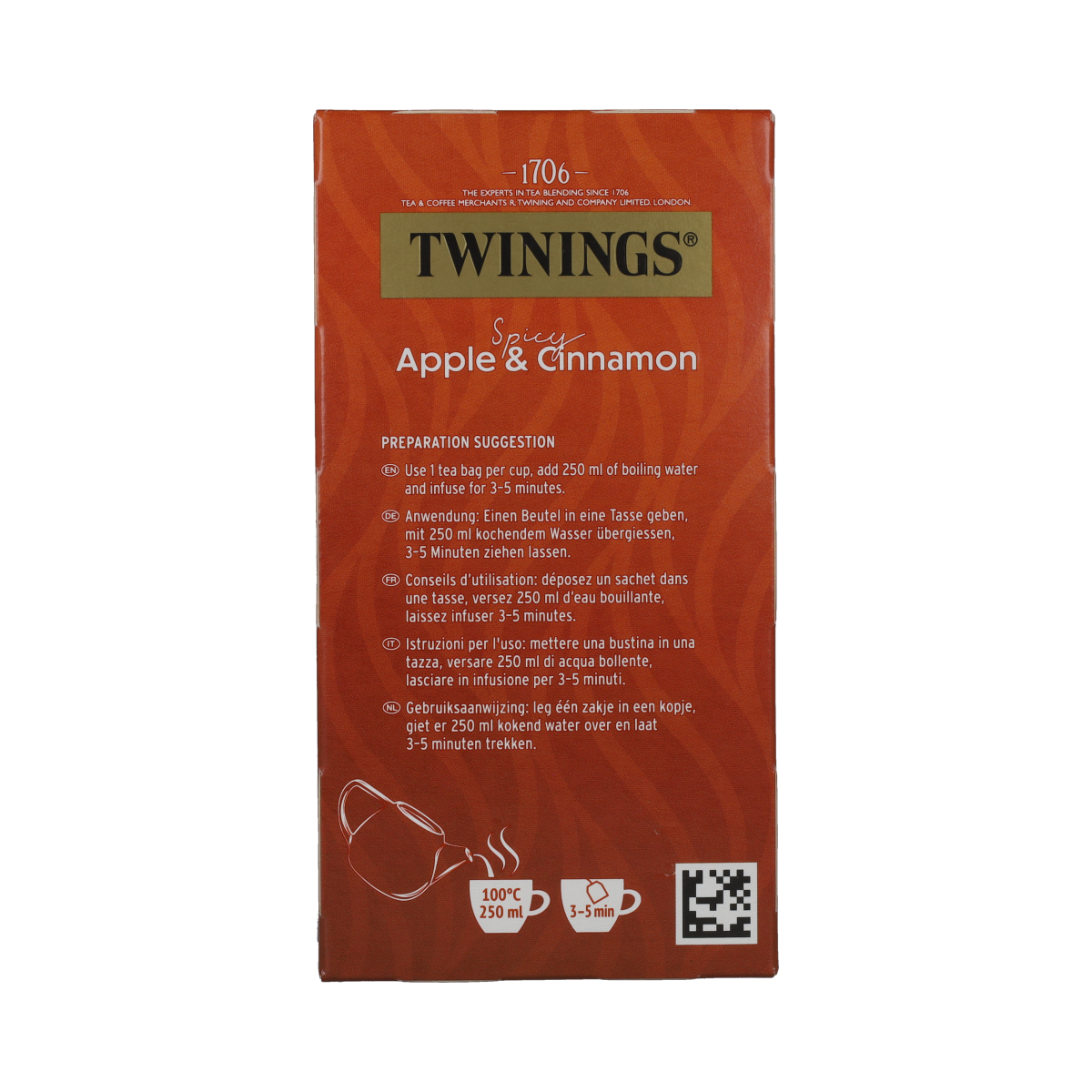 Twinings Spicy apple & cinnamon 20.00 Zakjes