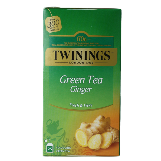 Twinings The vert gingembre 25.00 Zakjes