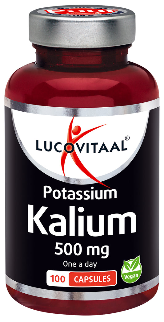 Lucovitaal Kalium Potassium Puur 500mg 100.00 Capsules