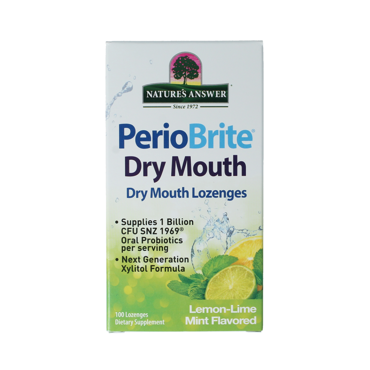 Natures Answer PerioBrite dry mouth lozenges 100.00 Zuigtabletten