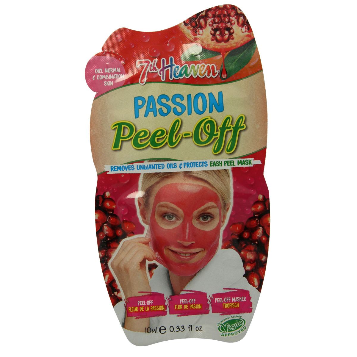 Montagne 7th Heaven gezichtsmasker passion peel-off 10.00 Milliliter