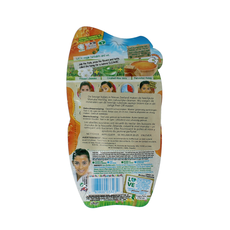 Montagne 7th Heaven gezichtsmasker manuka honey peel-off  10 Milliliter
