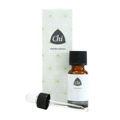 Chi Citroen cultivar essential oil in a 50ml bottle, natural citrus scent, clear glass container with label, on a white background.