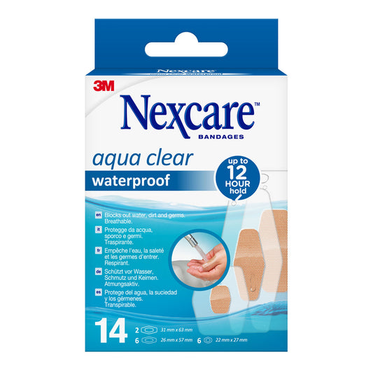 Nexcare Aqua clear waterproof 360° pleisters 14.00 Stuks
