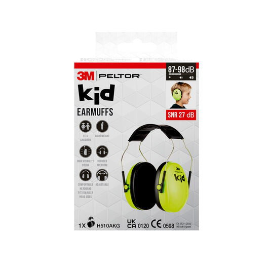 3M Gehoorkap voor kinderen Neon Green 1.00 Stuks