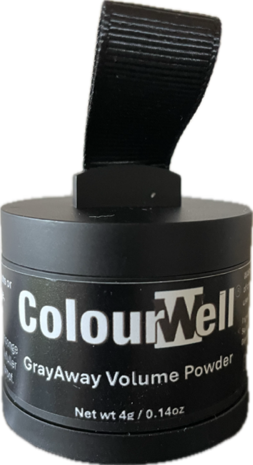 Colourwell GreyAway Volume Powder for dark blonde hair, hair volumizing powder in 4g container, haircare product by Colourwell
