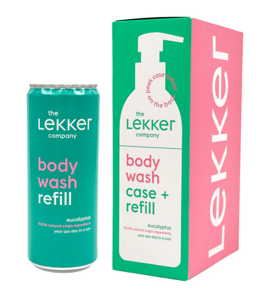Lekker Company Body wash case + refill eucalyptus 330.00 Milliliter