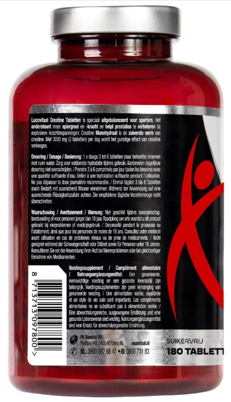 Lucovitaal Creatine 3000mg 180.00 Tabletten