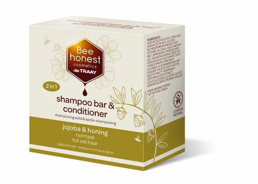 Traay Bee Honest Shampoobar jojoba & honing 80.00 Gram