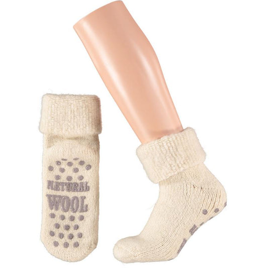 Apollo Slofsok anti slip unisex grijs/beige maat 39-42 1 Paar