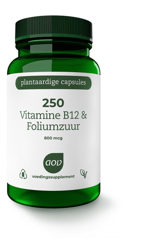 AOV 250 Vitamine B12 & foliumzuur 60.00 Vegetarische capsules